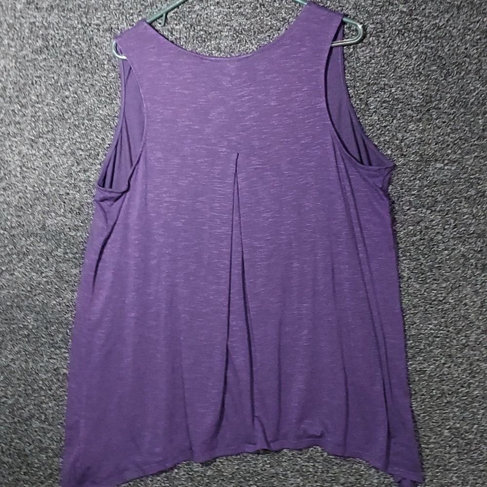 Faded Glory 2X (18W 20W) Purple Tank Top Shirt - Picture 10 of 13